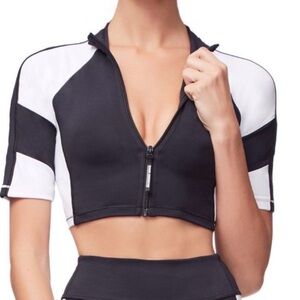 NWT Good American Dual Life Crop Top Compression Quick Dry